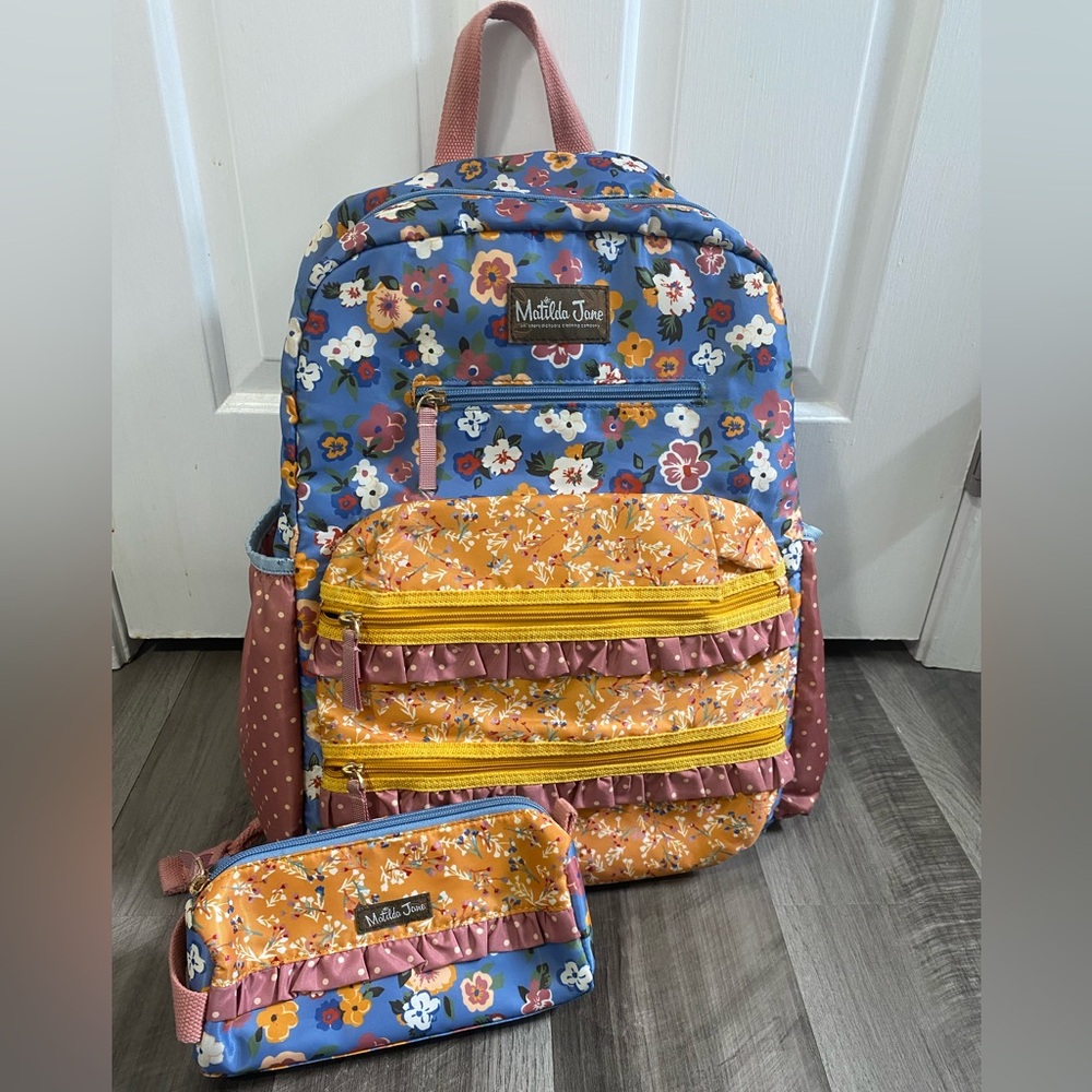 Matilda Jane botanical book bag and pencil case